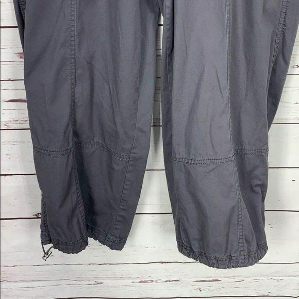 Natalie and Me Gray Medium cotton Capri Cargo Pants‎ - Picture 4 of 12